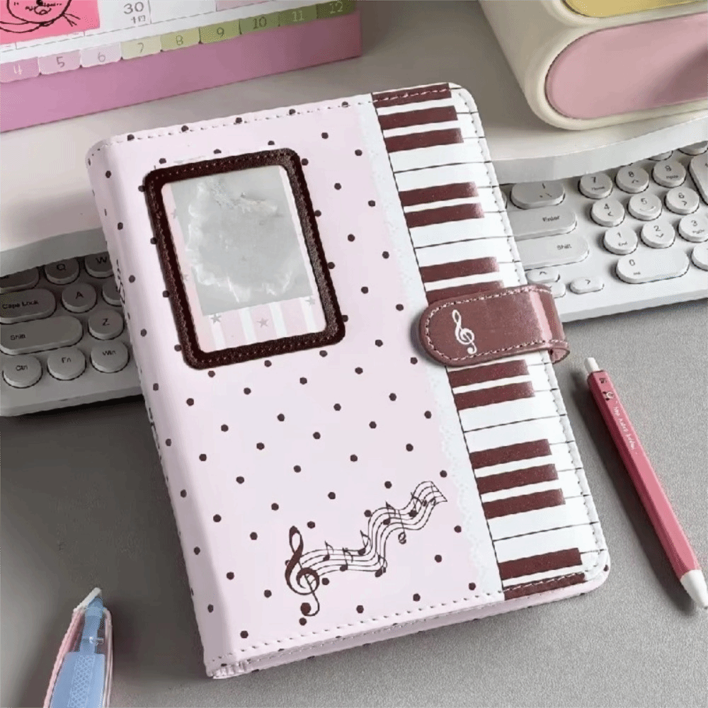 Notebook Dotted A5 - Binder Notebook Polka Dot Piano A5,