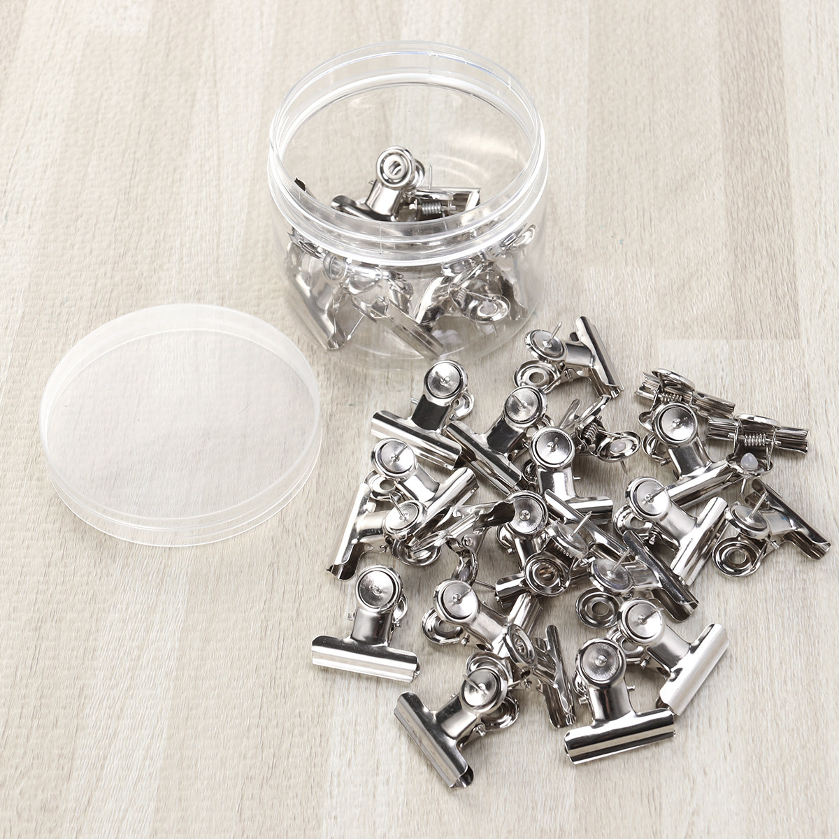 Is Stationery Office Supply - 30 Buah Klip Binder Kepala Bulat