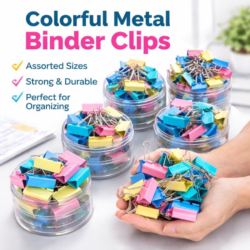 40PCS/Set Klip Binder Logam Pa - Is Stationery Office Supply ulasan dan harga