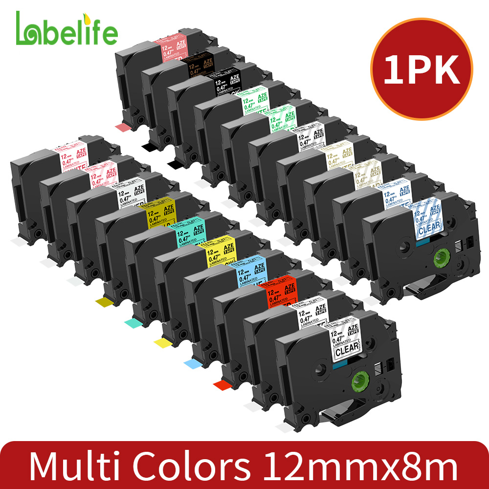 Laminated Label Tape 12mm komp - Label Printer Tape ulasan dan harga
