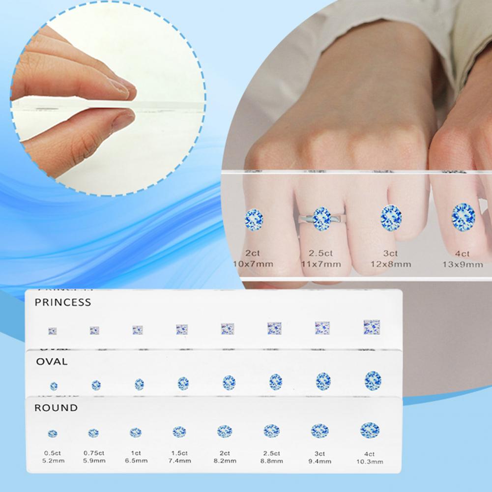 Penggaris Ukuran Rhinestone 3p - Ruler Set Transparent ulasan dan harga