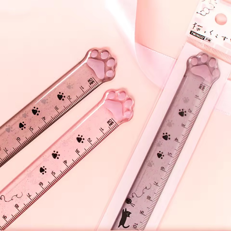 1 Buah Penggaris Desain Cakar  - Ruler Set Transparent ulasan dan harga
