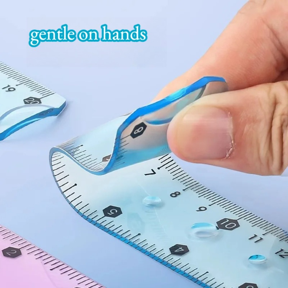 1/3 Buah Penggaris Lembut Tran - Ruler Set Transparent ulasan dan harga