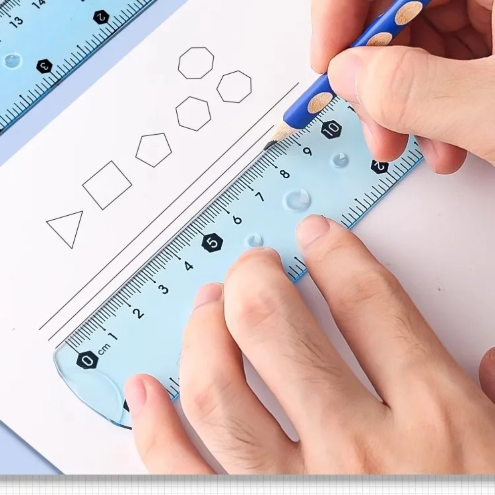 1/3 Buah Penggaris Lembut Tran - Ruler Set Transparent ulasan dan harga