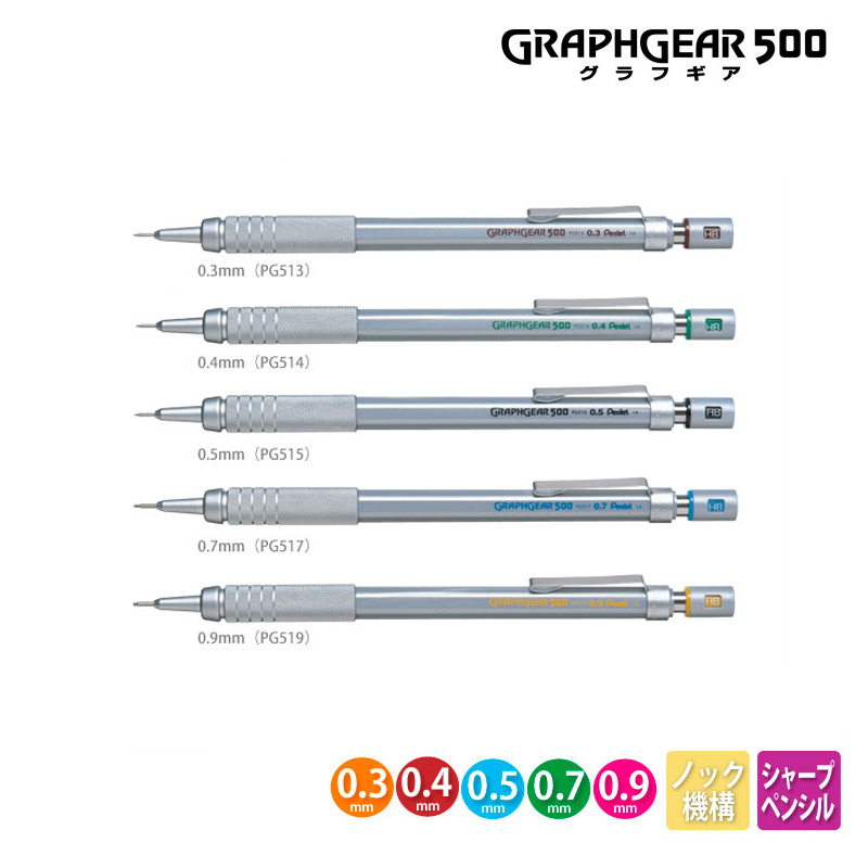 Pentel Graphgear 500 Penyusuna - Pentel Pen Graphgear ulasan dan harga