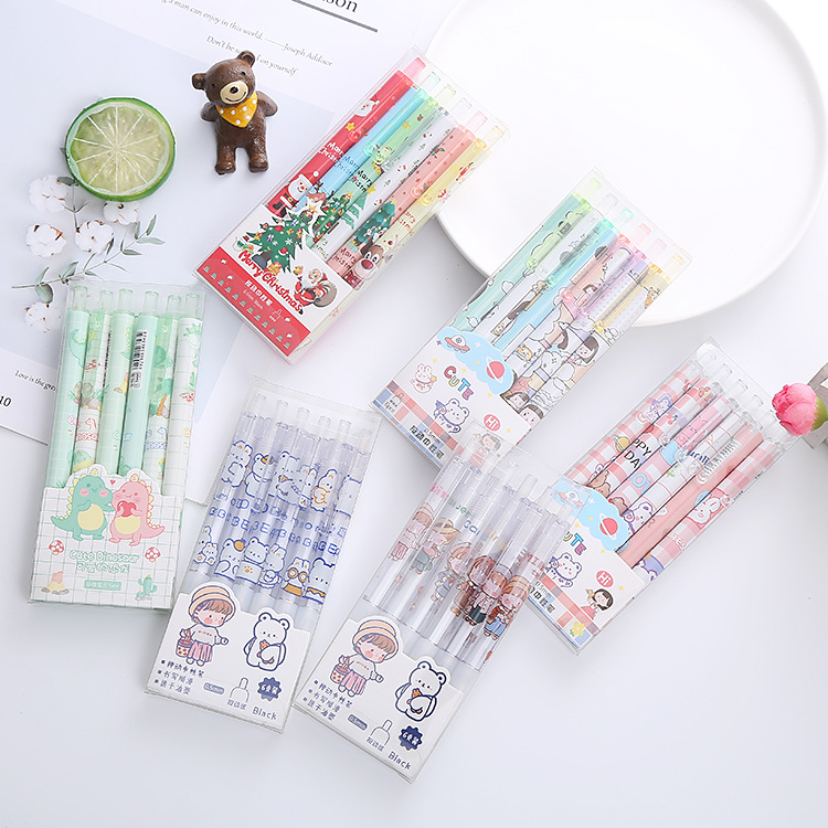 Zoecor 6 Pc/Lot Kawaii Gel Pen - Gel Ink Pen Set ulasan dan harga